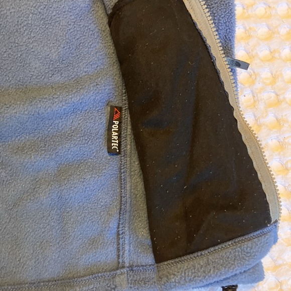 The North Face Polartec Full Zip‎ Fleece Vest Light Blue Womens Size Medium M - Picture 4 of 8
